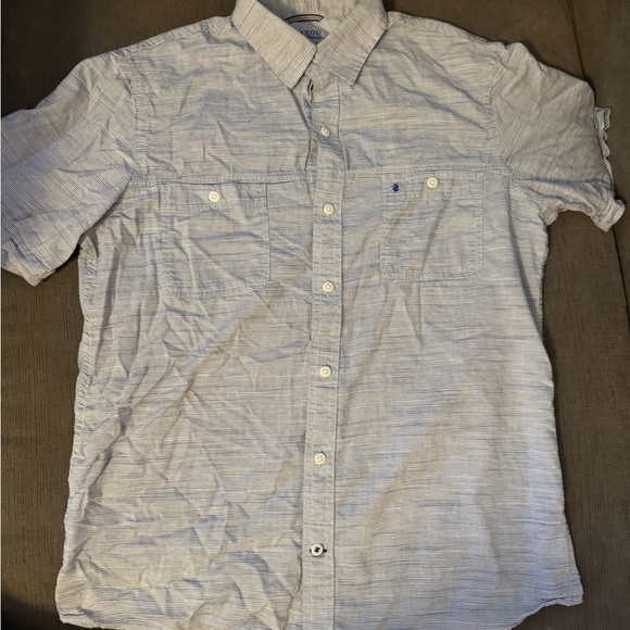 Men's Light Blue Short Sleeve Shirt - Picture 1 of 6